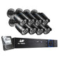 UL-Tech CCTV Security System 8CH DVR 8 Cameras 4TB Hard Drive