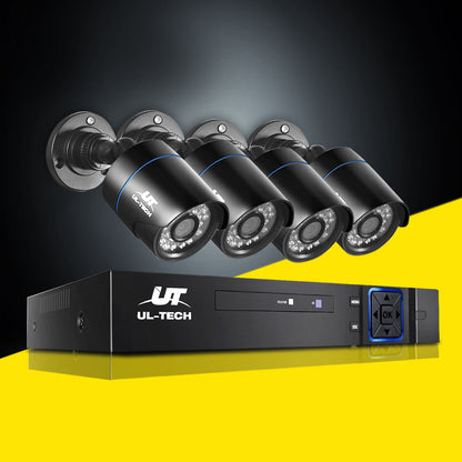 UL-Tech CCTV Security System 4CH DVR 4 Cameras