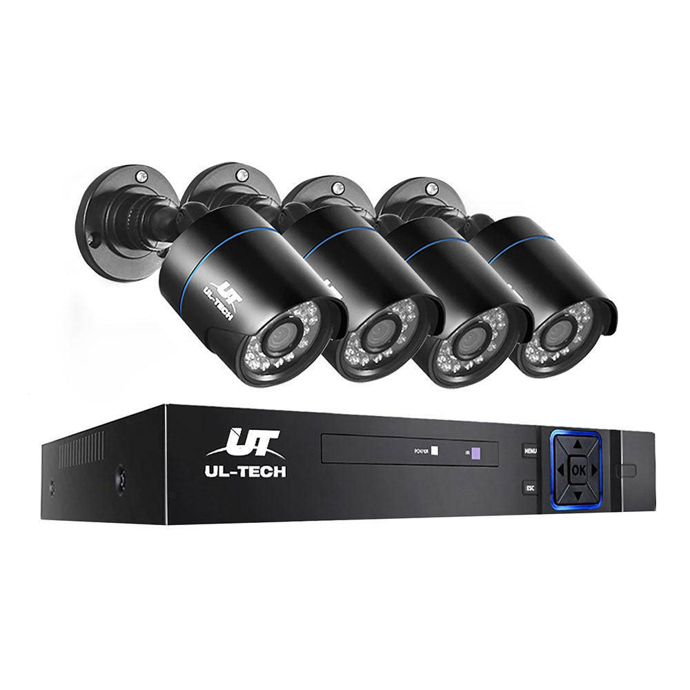 UL-Tech CCTV Security System 8CH DVR 4 Cameras