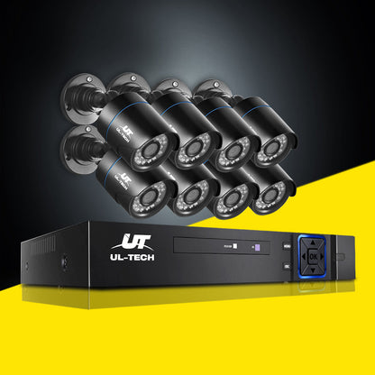 UL-Tech CCTV Security System 8CH DVR 8 Cameras