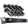 UL-Tech CCTV Security System 8CH DVR 8 Cameras 1TB Hard Drive