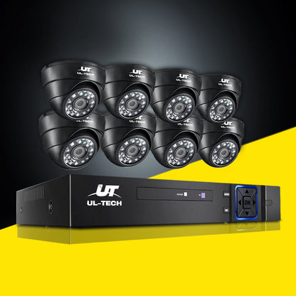 UL-Tech Indoor CCTV Security System 8CH DVR 8 Cameras