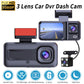 1080P Triple Lens Dash Cam Front, Rear and Cabin