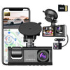 1080P Dash Camera WiFi 3 Way Cams with 32GB Card